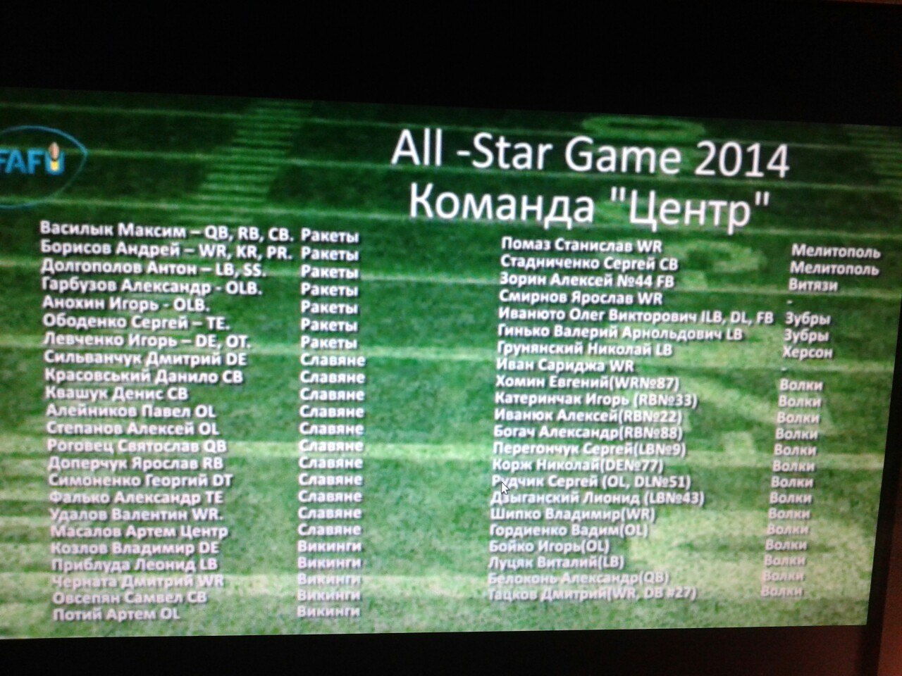 All Star Game 2014. "Центр" - "Захід" 12:6